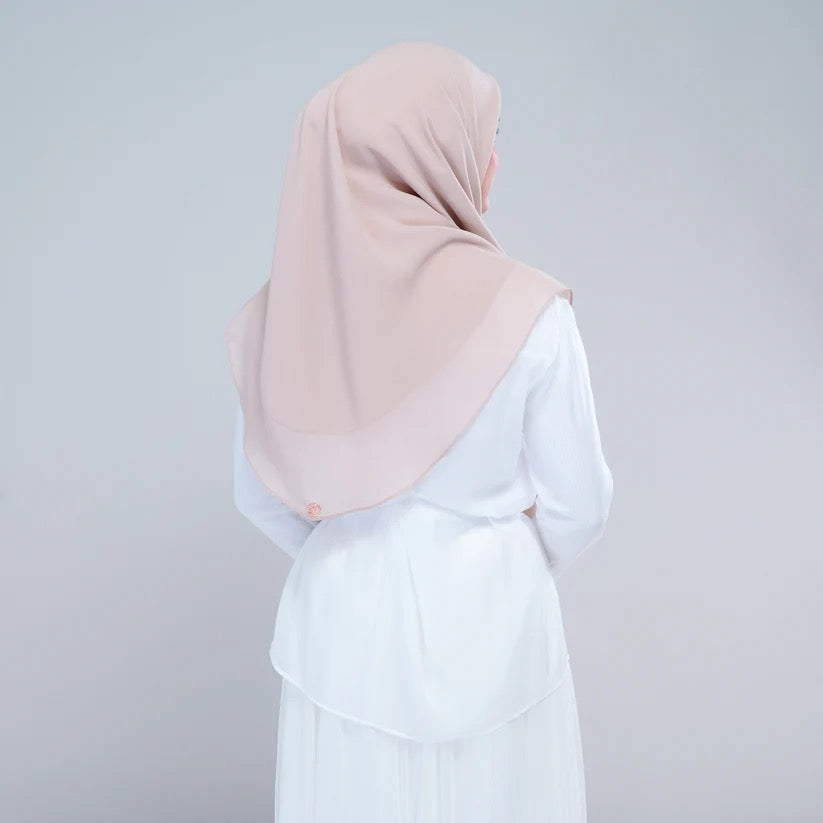 Instant Square Tag n' Go | Cotton Voile in Khaki Taupe