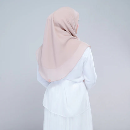Instant Square Tag n' Go | Cotton Voile in Khaki Taupe