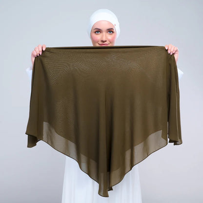 Instant Square Tag n' Go | Cotton Voile in Olive