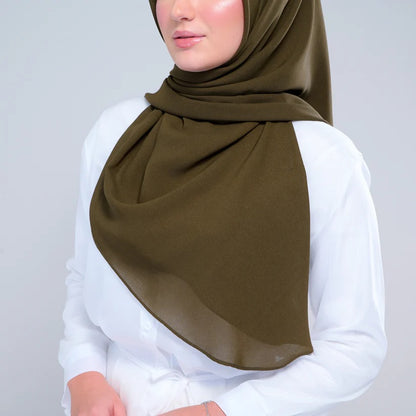 Instant Square Tag n' Go | Cotton Voile in Olive
