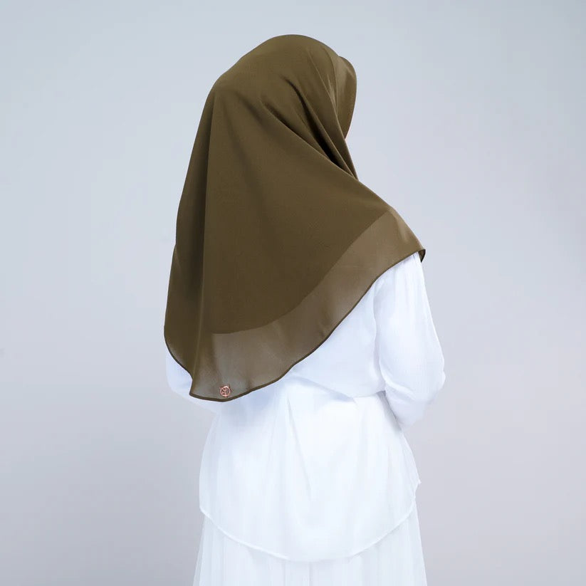 Instant Square Tag n' Go | Cotton Voile in Olive