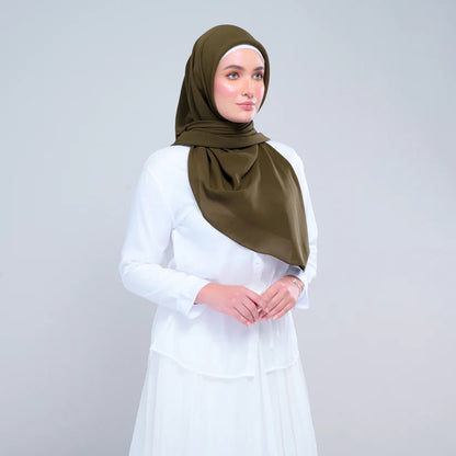 Instant Square Tag n' Go | Cotton Voile in Olive