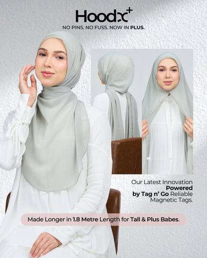 [★New] HoodX Curve [Pearl Chiffon] in Jade