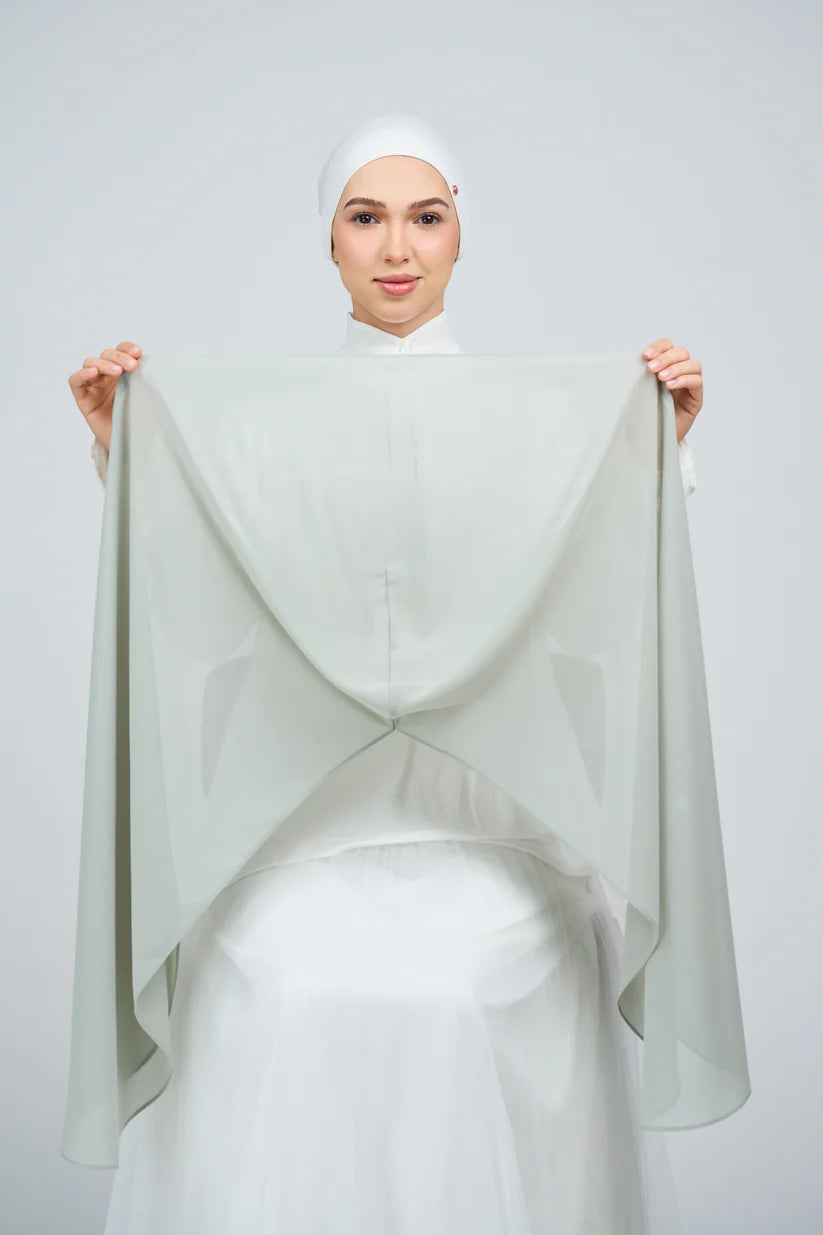 [★New] HoodX Curve [Pearl Chiffon] in Jade