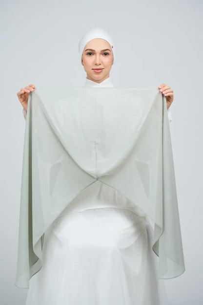 [★New] HoodX Curve [Pearl Chiffon] in Jade