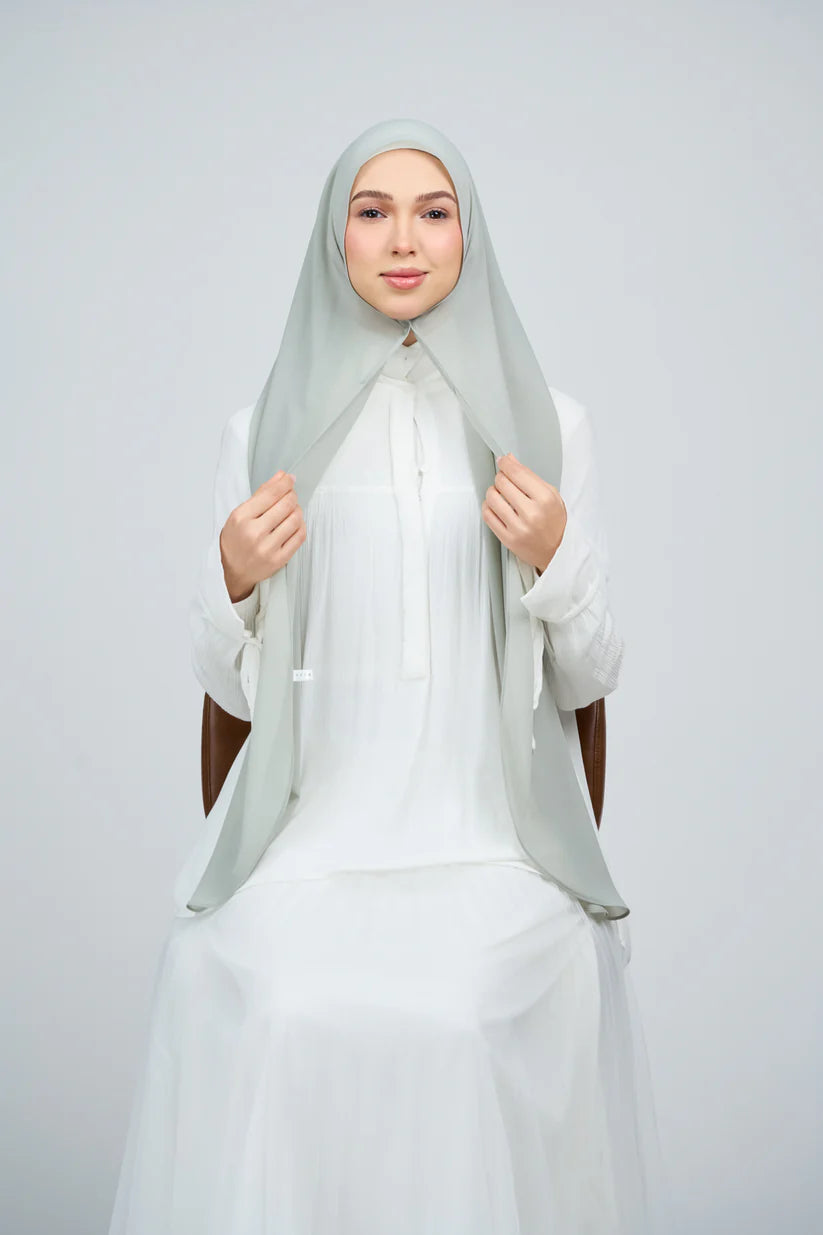 [★New] HoodX Curve [Pearl Chiffon] in Jade