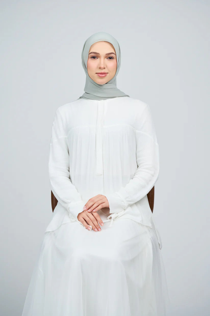 [★New] HoodX Curve [Pearl Chiffon] in Jade