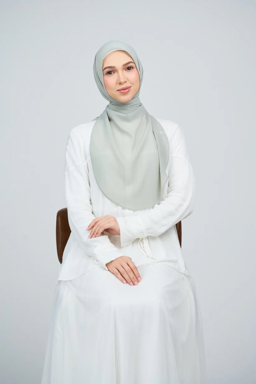 [★New] HoodX Curve [Pearl Chiffon] in Jade