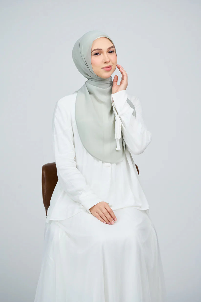 [★New] HoodX Curve [Pearl Chiffon] in Jade