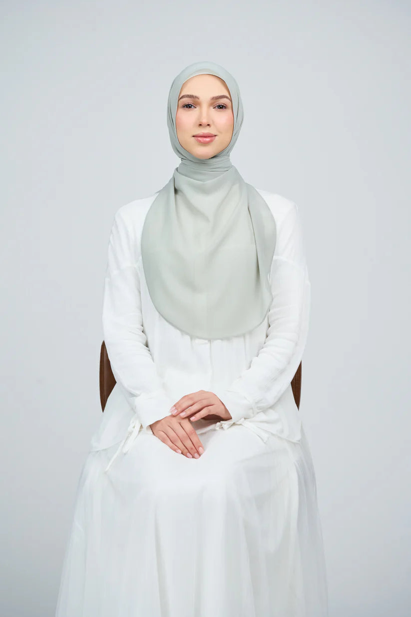 [★New] HoodX Curve [Pearl Chiffon] in Jade