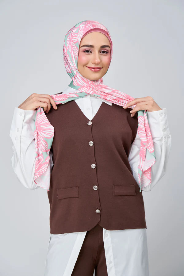 [★New] HoodX Luxe Printed Set in Jade Rose