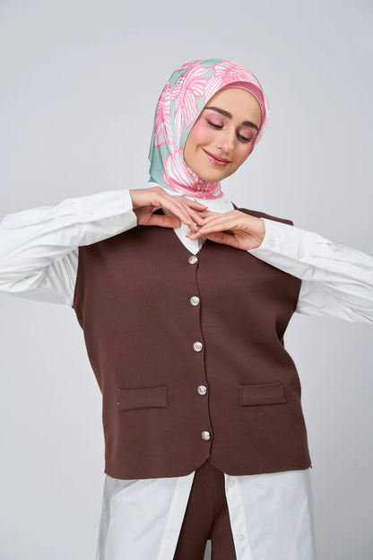 [★New] HoodX Luxe Printed Set in Jade Rose