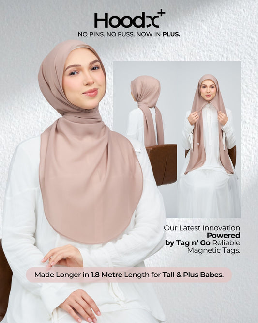 [★New] HoodX Curve [Pearl Chiffon] in Latte