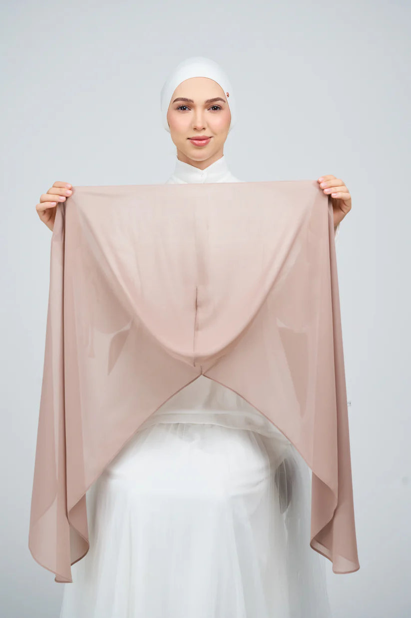 [★New] HoodX Curve [Pearl Chiffon] in Latte