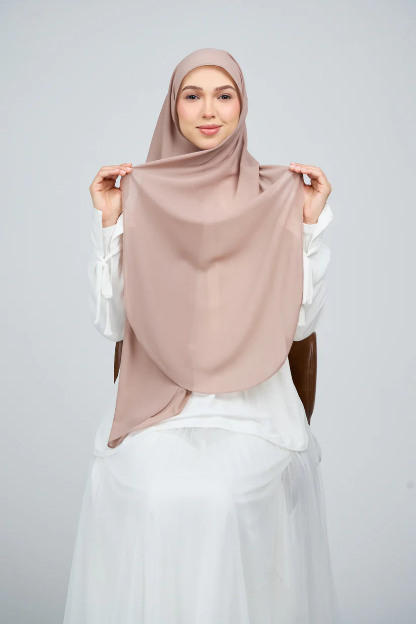 [★New] HoodX Curve [Pearl Chiffon] in Latte