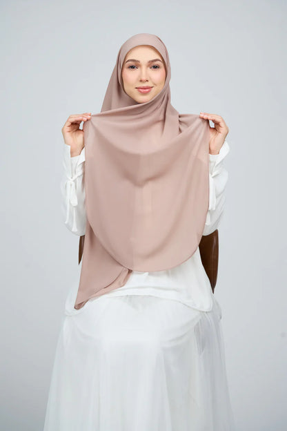 [★New] HoodX Curve [Pearl Chiffon] in Latte
