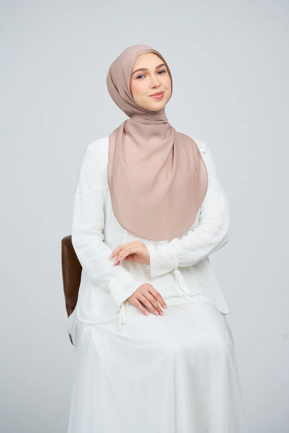 [★New] HoodX Curve [Pearl Chiffon] in Latte