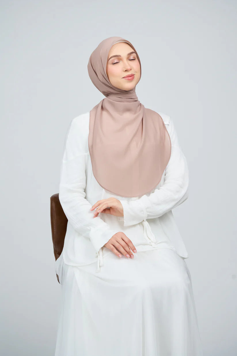 [★New] HoodX Curve [Pearl Chiffon] in Latte