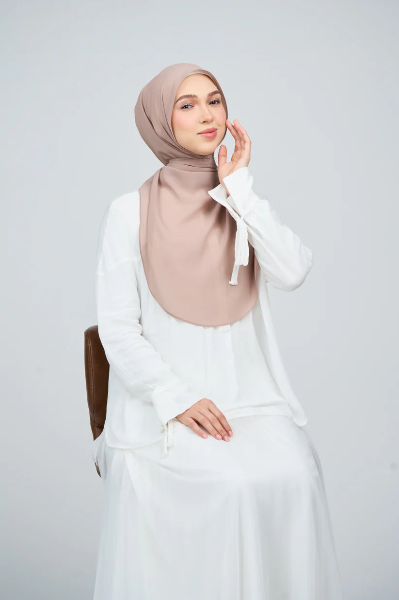 [★New] HoodX Curve [Pearl Chiffon] in Latte