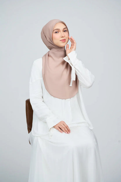 [★New] HoodX Curve [Pearl Chiffon] in Latte