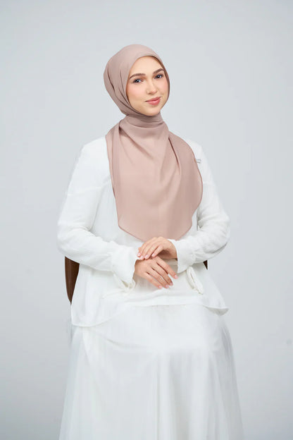 [★New] HoodX Curve [Pearl Chiffon] in Latte