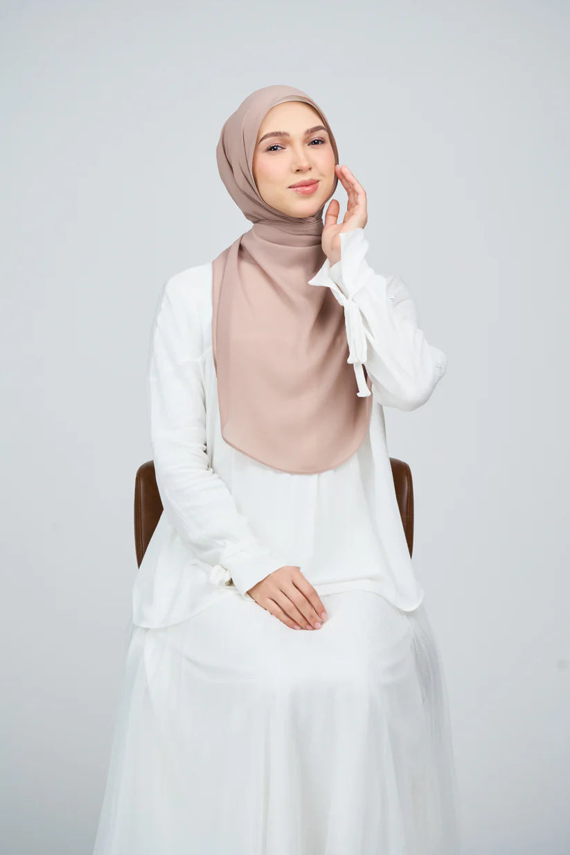 [★New] HoodX Curve [Pearl Chiffon] in Latte