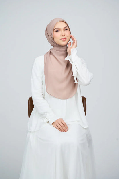 [★New] HoodX Curve [Pearl Chiffon] in Latte
