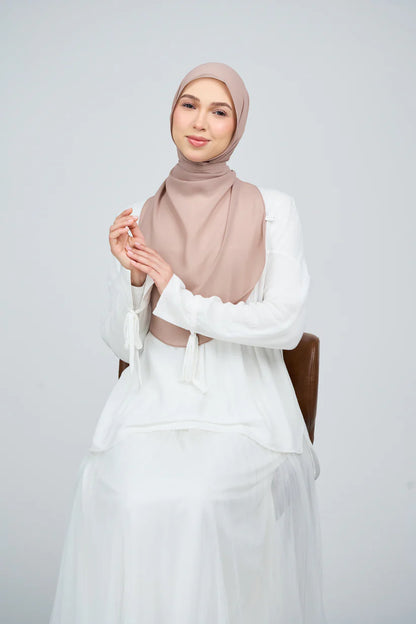 [★New] HoodX Curve [Pearl Chiffon] in Latte
