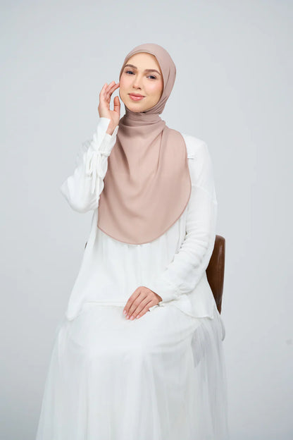 [★New] HoodX Curve [Pearl Chiffon] in Latte