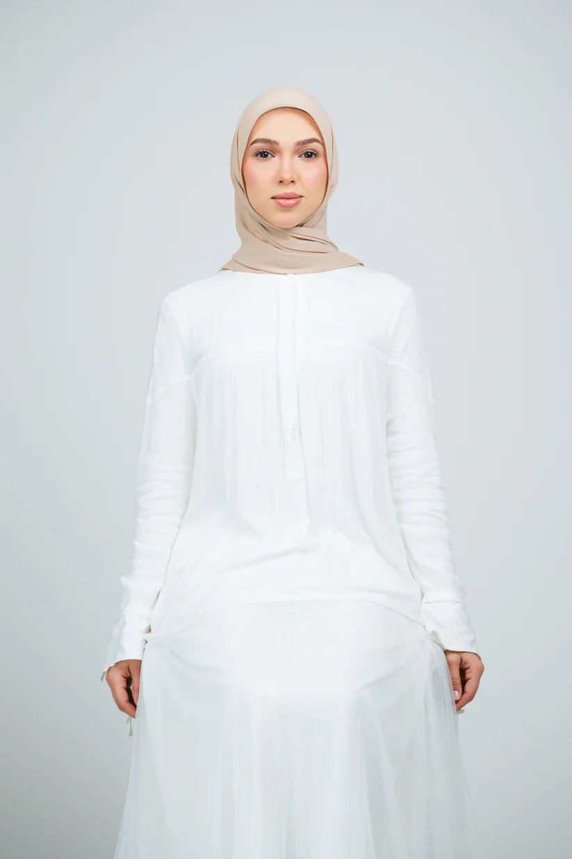 [★New] HoodX Curve [Pearl Chiffon] in Light Fawn