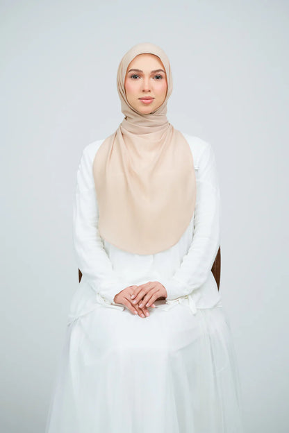 [★New] HoodX Curve [Pearl Chiffon] in Light Fawn