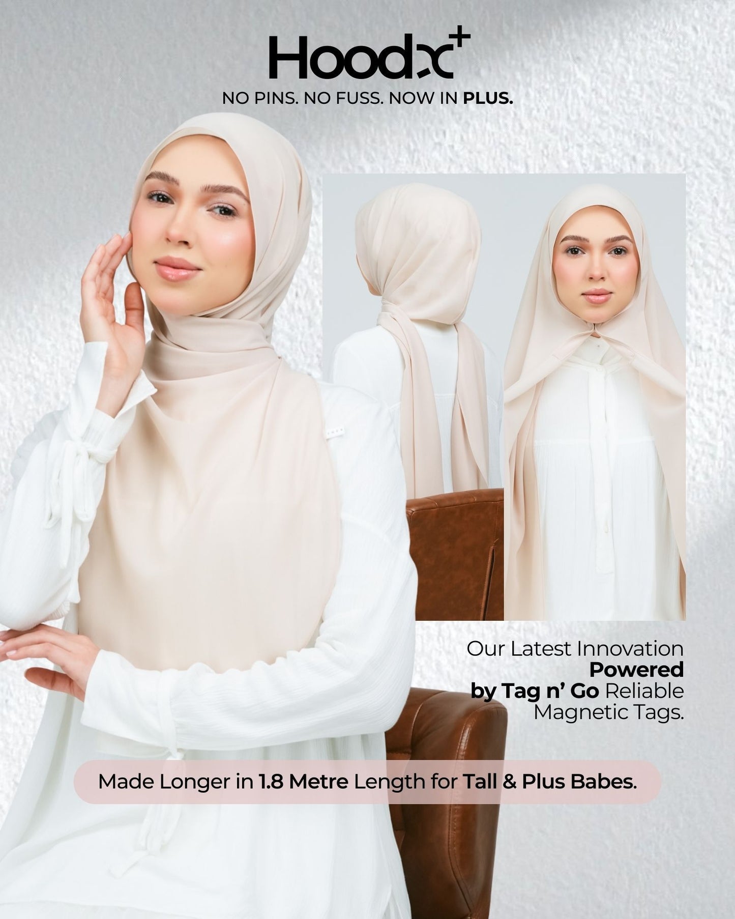 [★New] HoodX Curve [Pearl Chiffon] in Light Sand