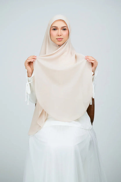 [★New] HoodX Curve [Pearl Chiffon] in Light Sand