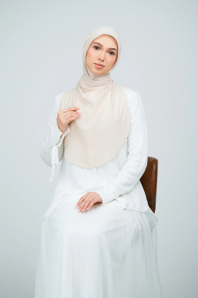 [★New] HoodX Curve [Pearl Chiffon] in Light Sand