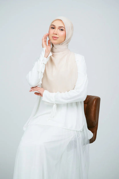 [★New] HoodX Curve [Pearl Chiffon] in Light Sand