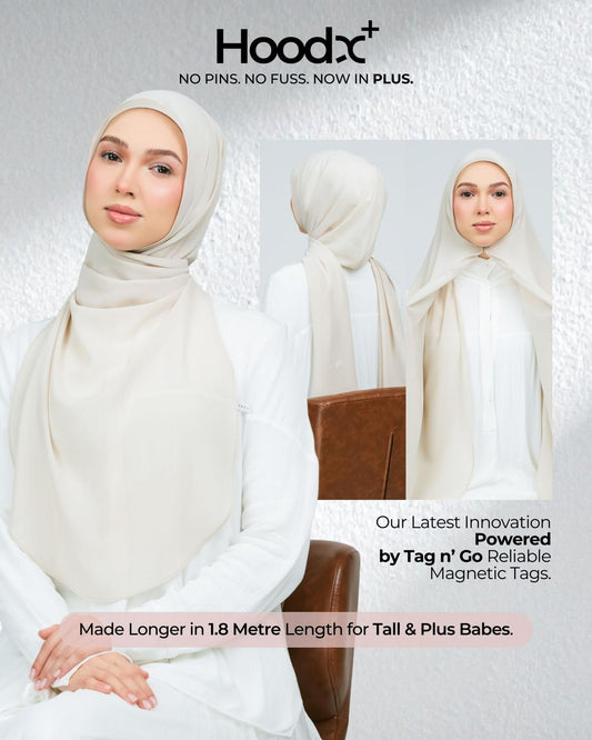 [★New] HoodX Curve [Pearl Chiffon] in Linen