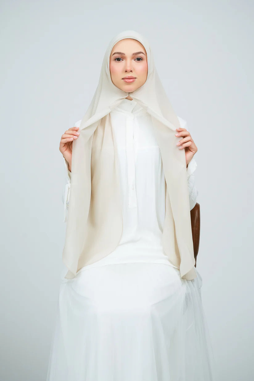 [★New] HoodX Curve [Pearl Chiffon] in Linen