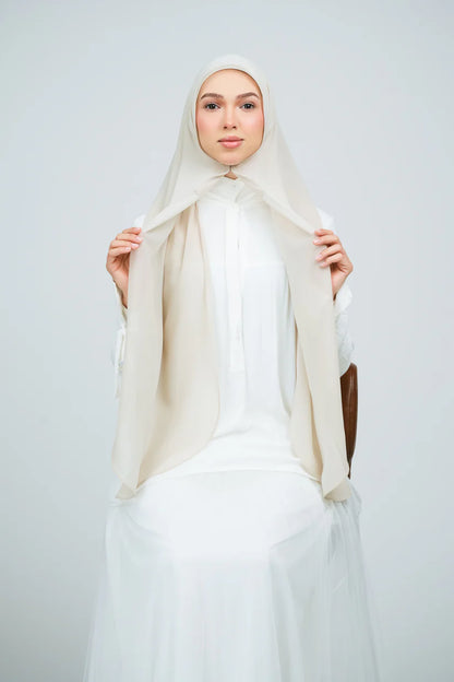 [★New] HoodX Curve [Pearl Chiffon] in Linen