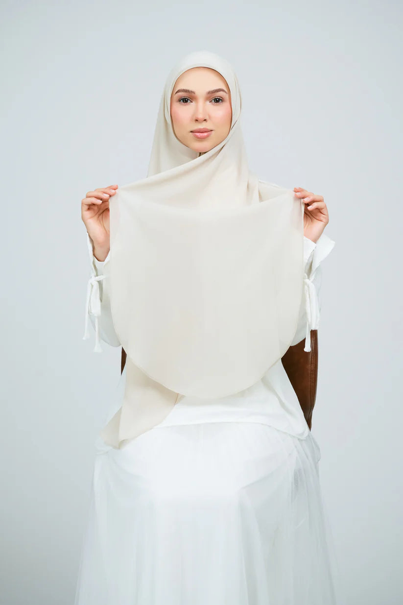 [★New] HoodX Curve [Pearl Chiffon] in Linen