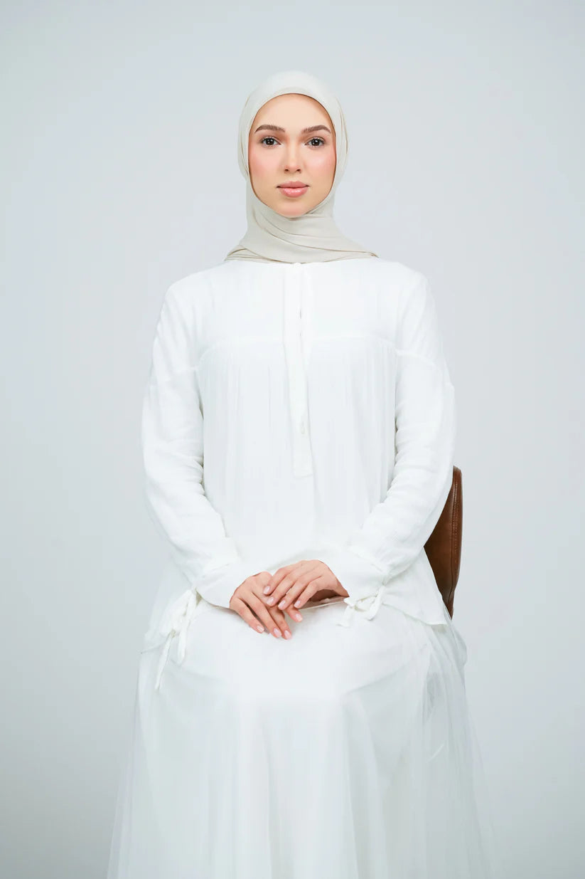 [★New] HoodX Curve [Pearl Chiffon] in Linen