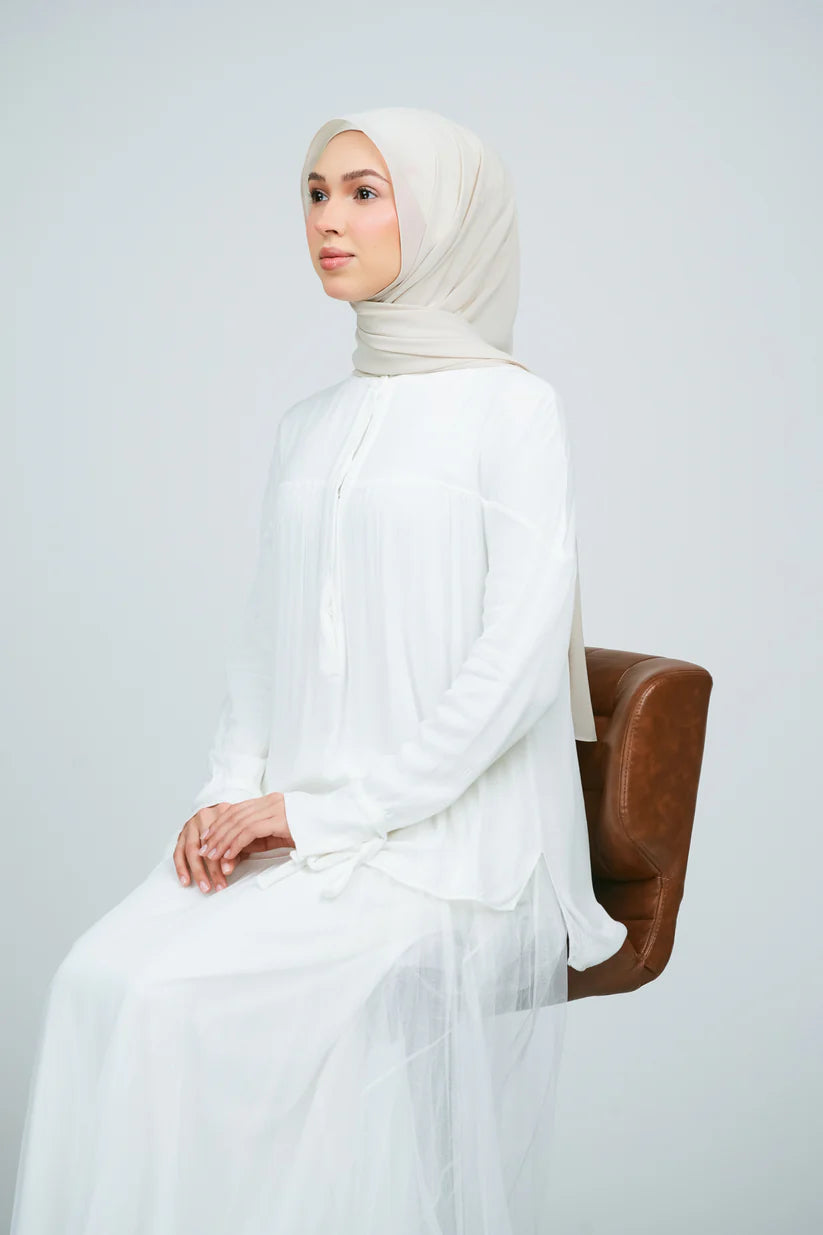 [★New] HoodX Curve [Pearl Chiffon] in Linen