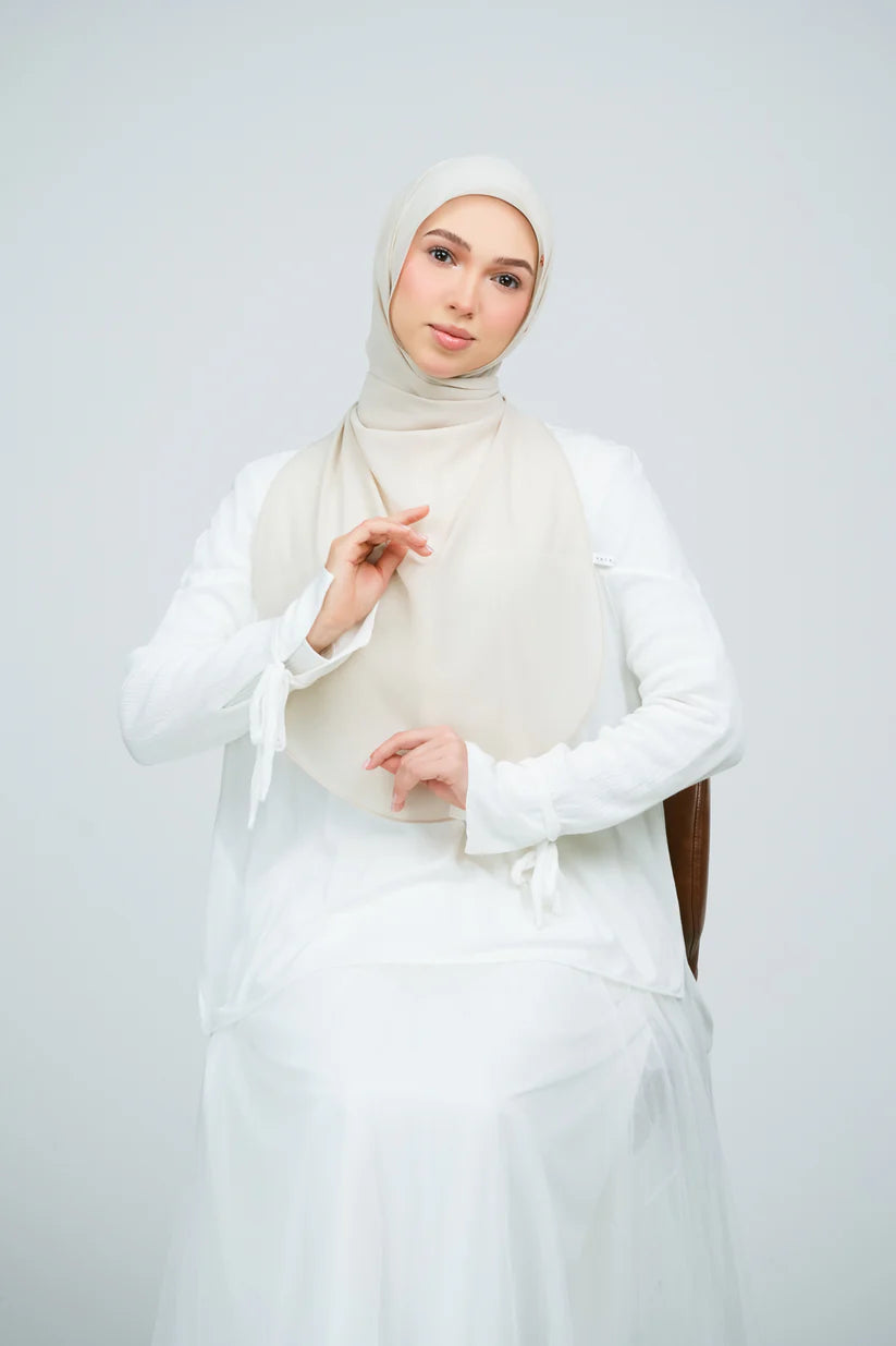 [★New] HoodX Curve [Pearl Chiffon] in Linen