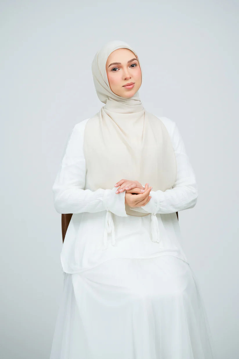 [★New] HoodX Curve [Pearl Chiffon] in Linen