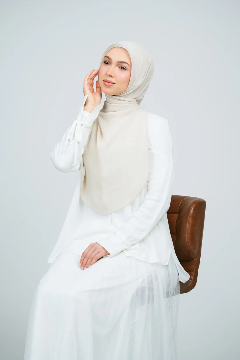 [★New] HoodX Curve [Pearl Chiffon] in Linen