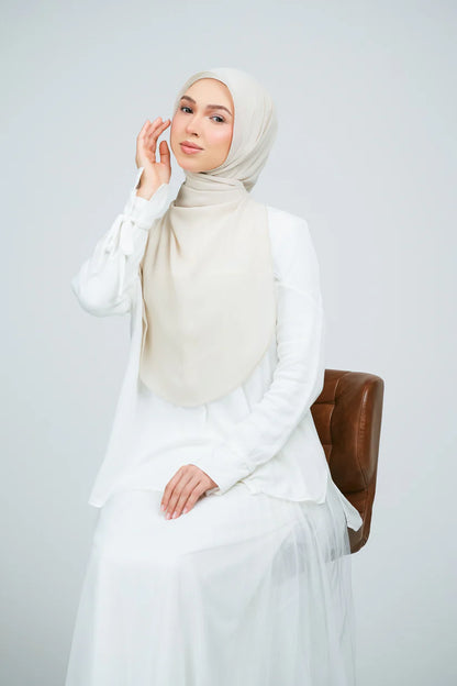 [★New] HoodX Curve [Pearl Chiffon] in Linen