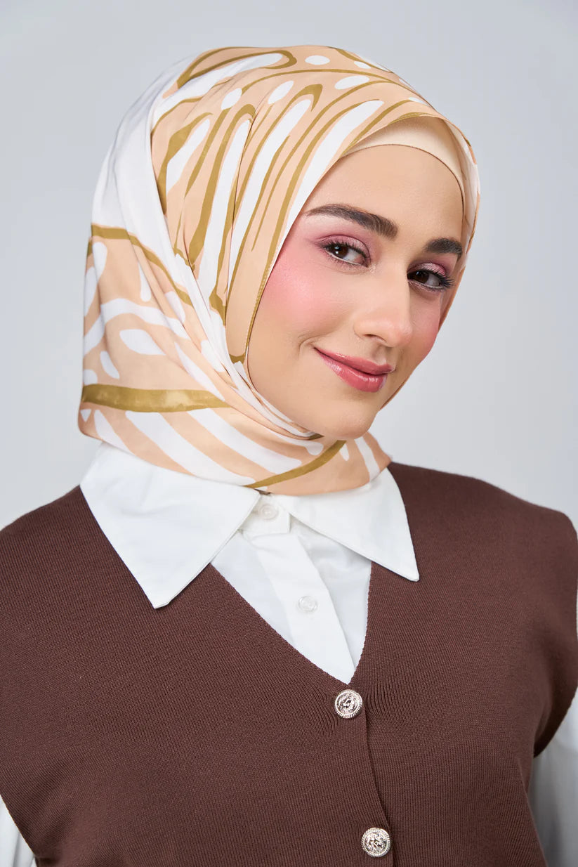 [★New] HoodX Luxe Printed Set in Linen Leaf