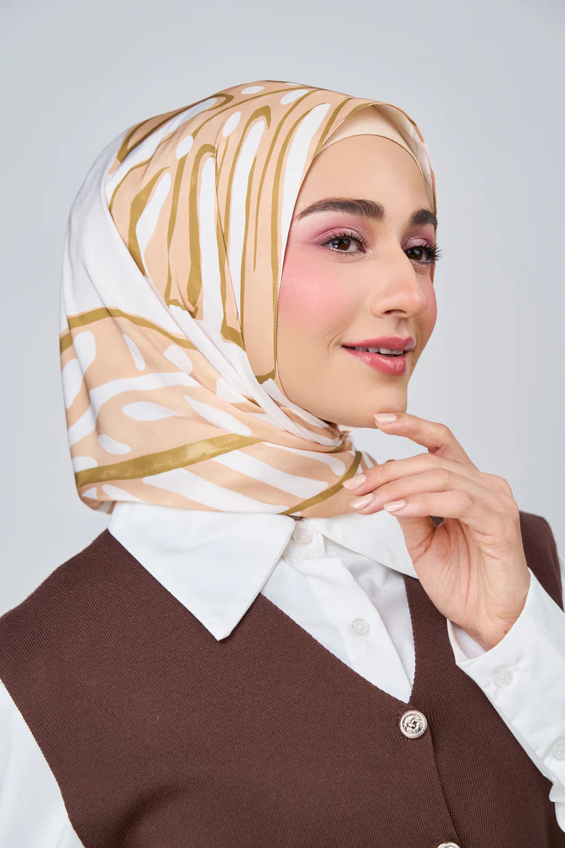 [★New] HoodX Luxe Printed Set in Linen Leaf