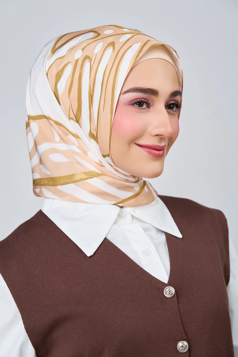 [★New] HoodX Luxe Printed Set in Linen Leaf