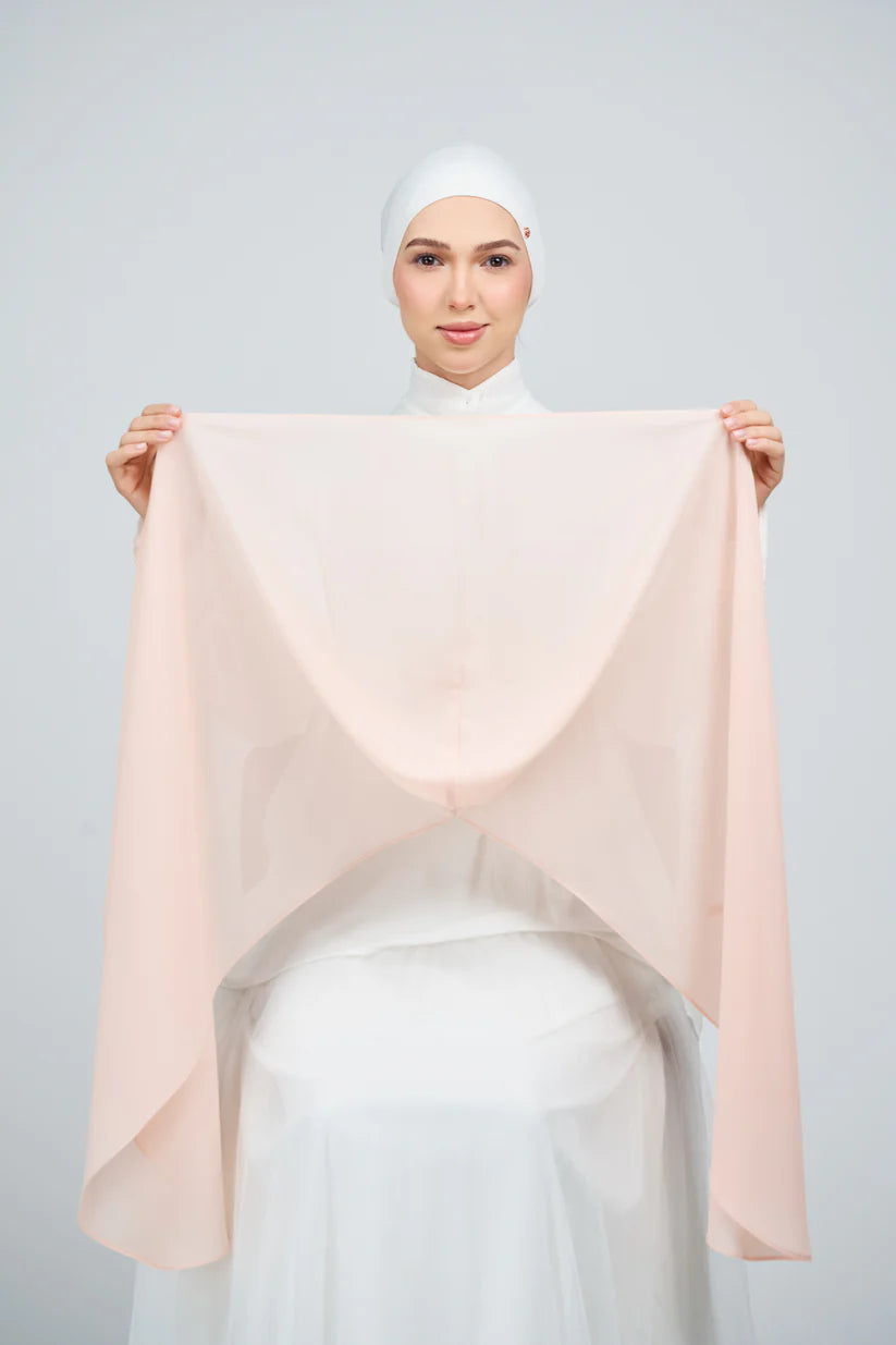 [★New] HoodX Curve [Pearl Chiffon] in Malibu Peach