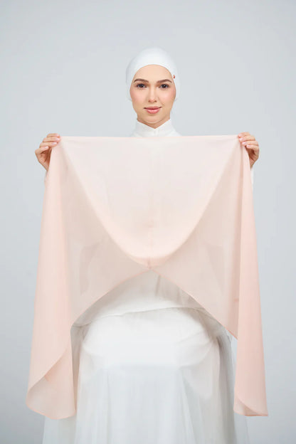 [★New] HoodX Curve [Pearl Chiffon] in Malibu Peach